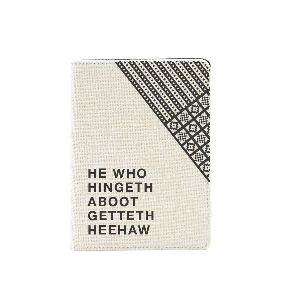 Hingeth about Linen Notepad with Sanquhar pattern image 0