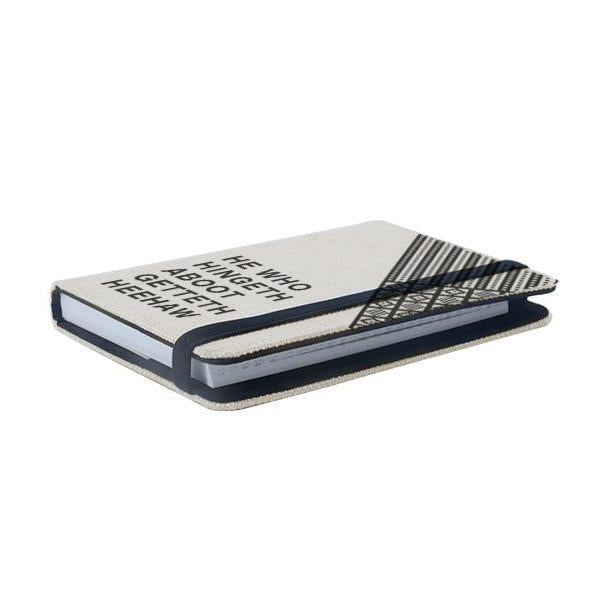 Hingeth about Linen Notepad with Sanquhar pattern image 1
