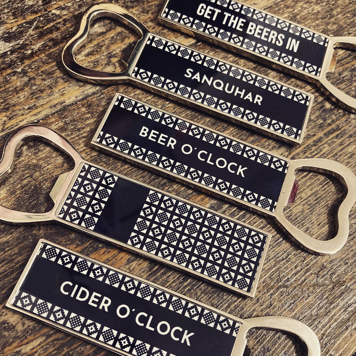 Sanquhar pattern bottle opener image 0