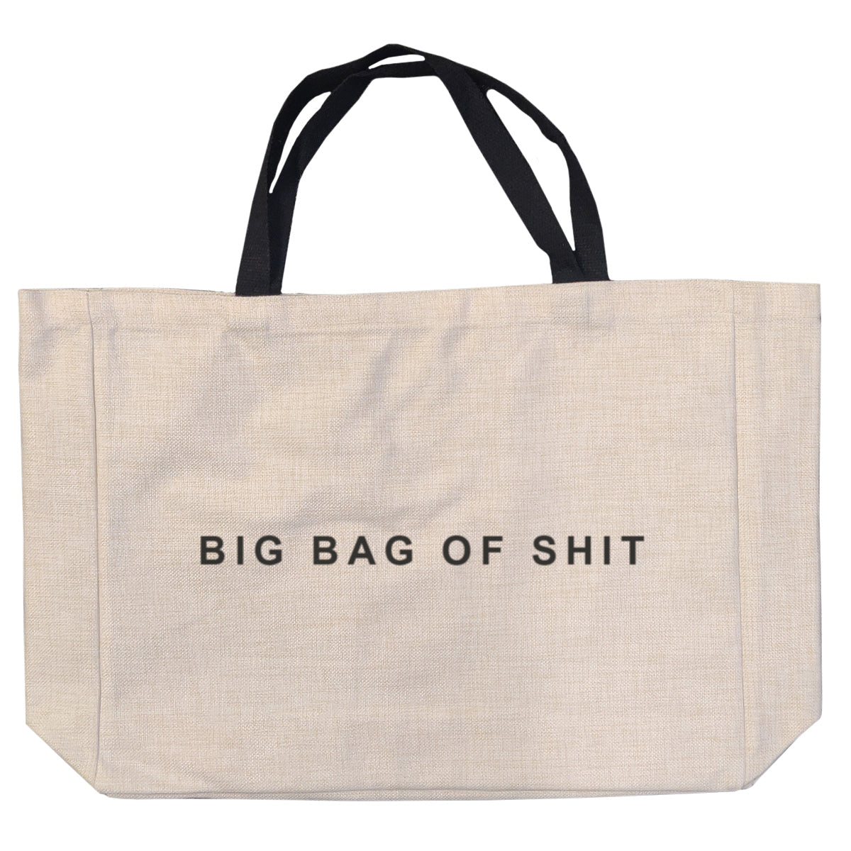 big bag of sh*t large linen style bag image 0