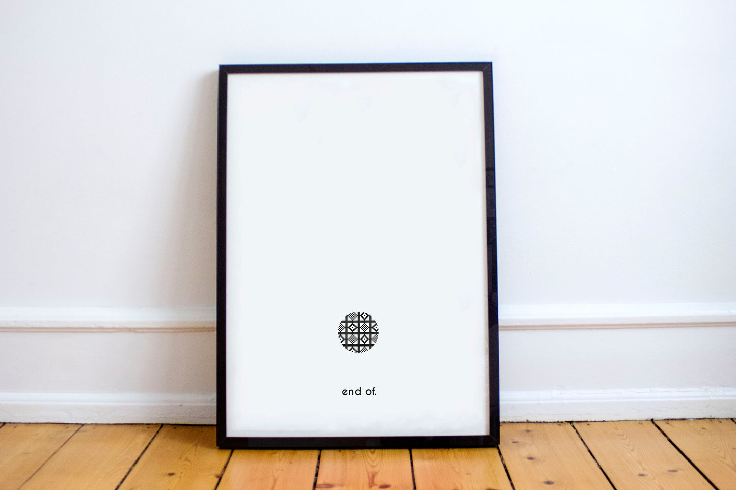 Full stop print. End of