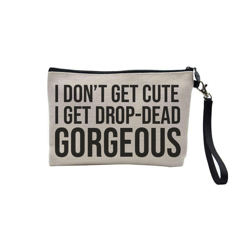 Drop Dead Gorgeous linen make-up bag image 0