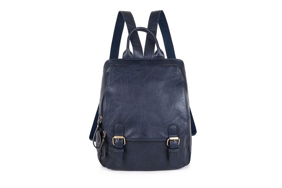Navy Retro Backpack