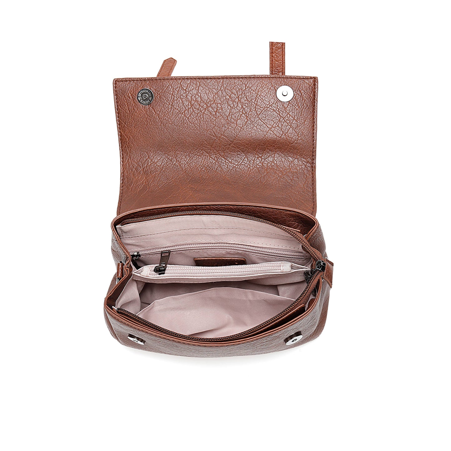 Two-toned Satchel Bag Brown
