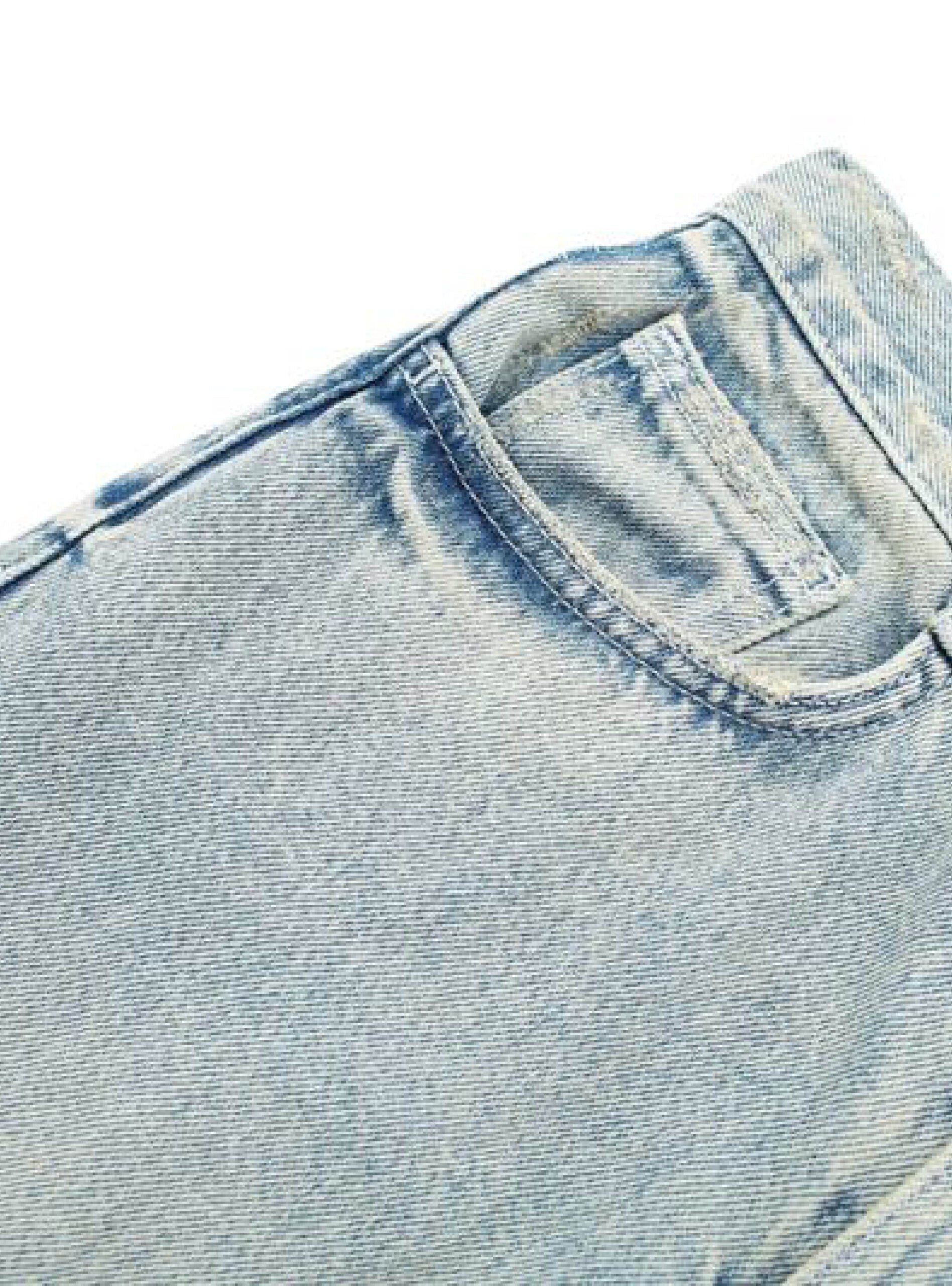 Light denim midi skirt image 1