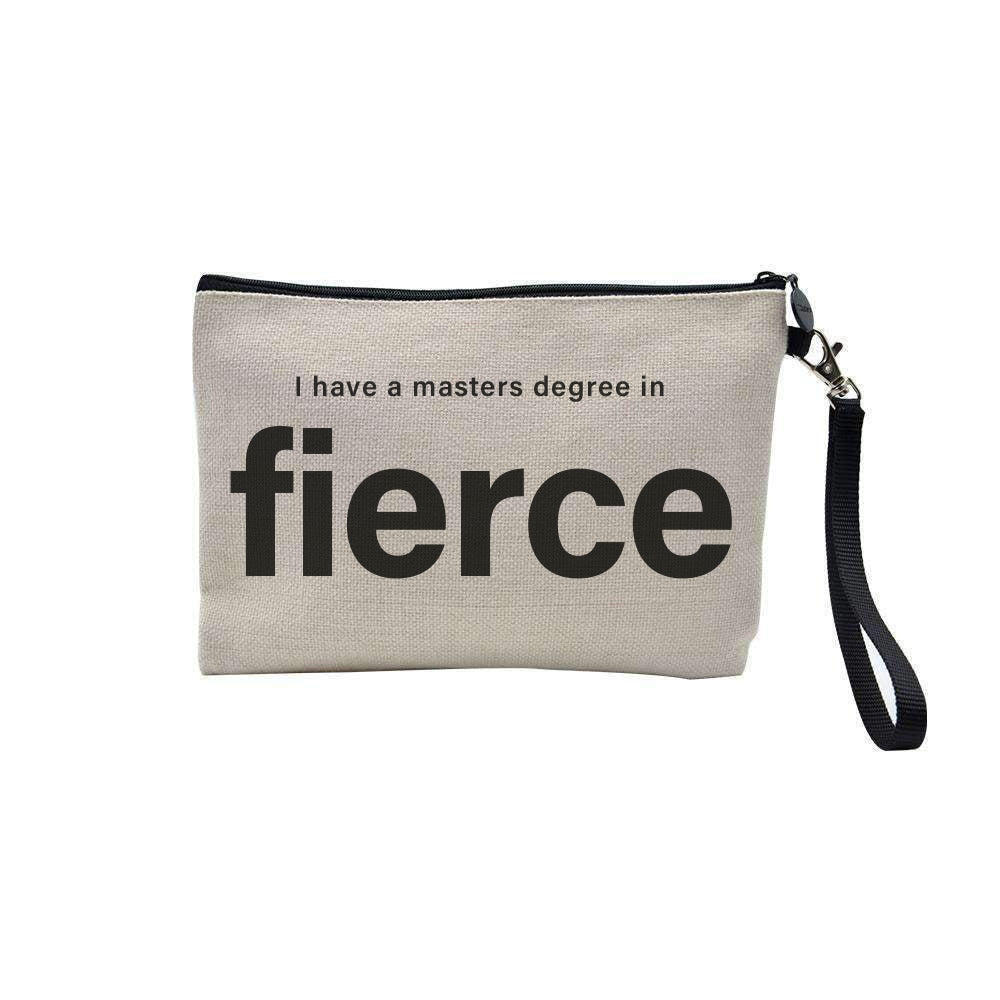 Fierce linen make-up bag image 0