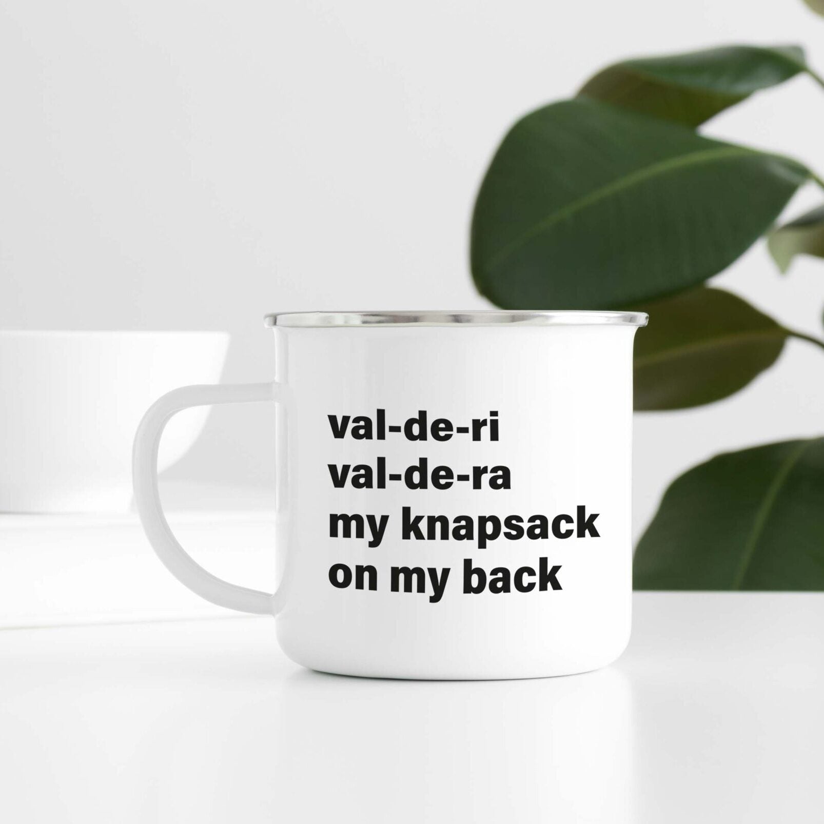 Val de ri enamel camping mug image 0