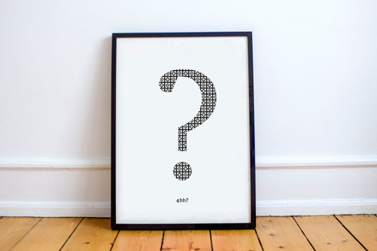 Question mark print. Ehh? image 0
