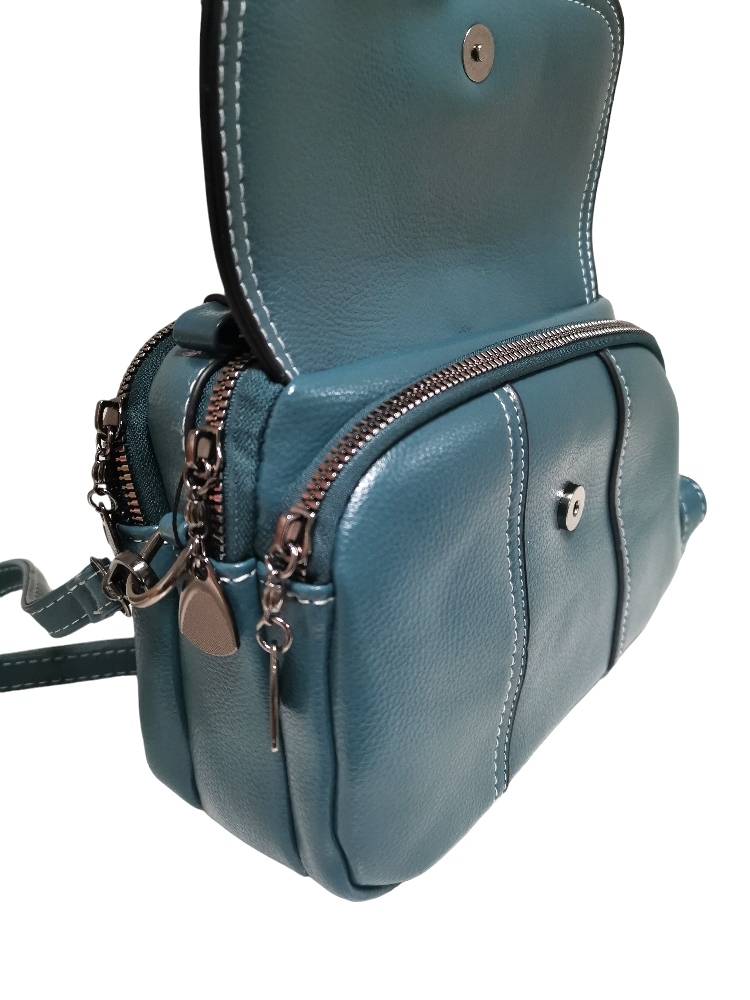 3 Compartments Satchel Bag Cross Body Bag