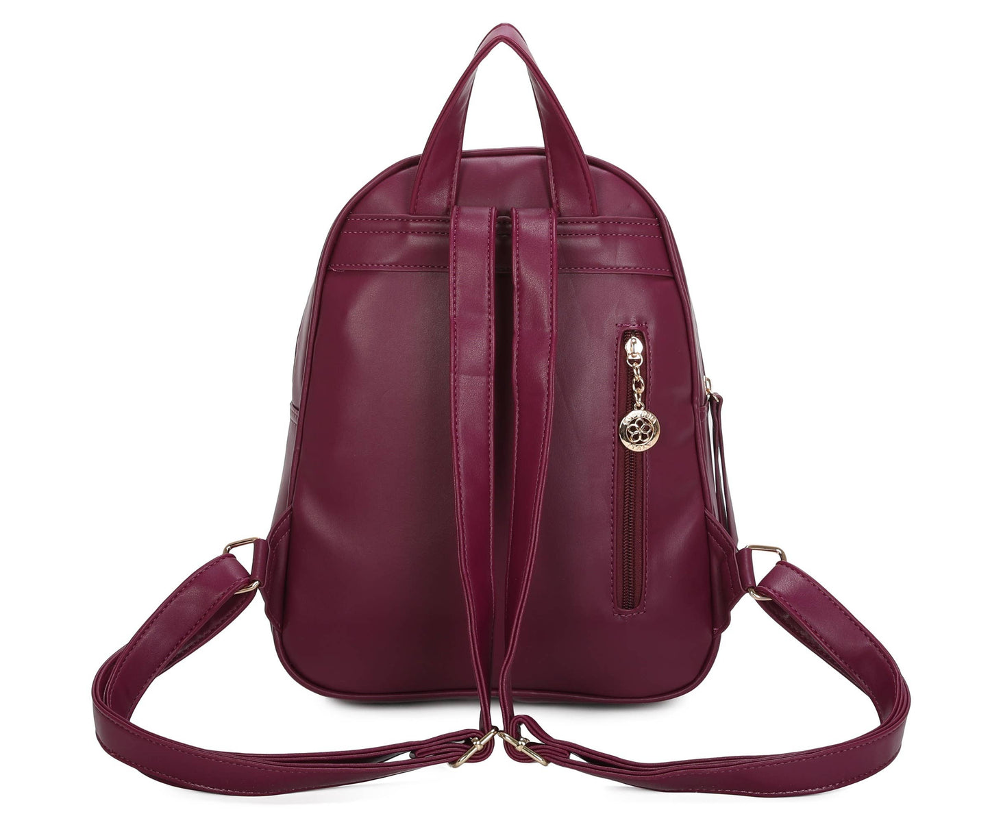 Soft Pu Medium Size  Studs Details Backpack Bag