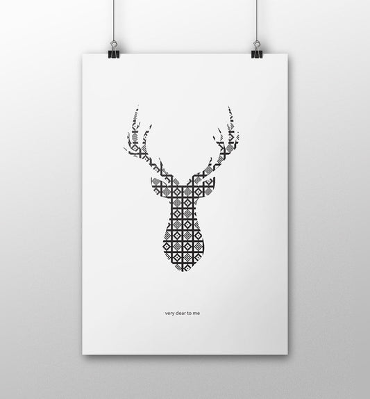 Dear to me stag print image 0