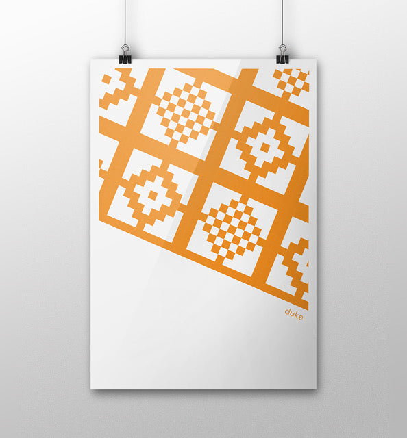 Duke orange print image 0