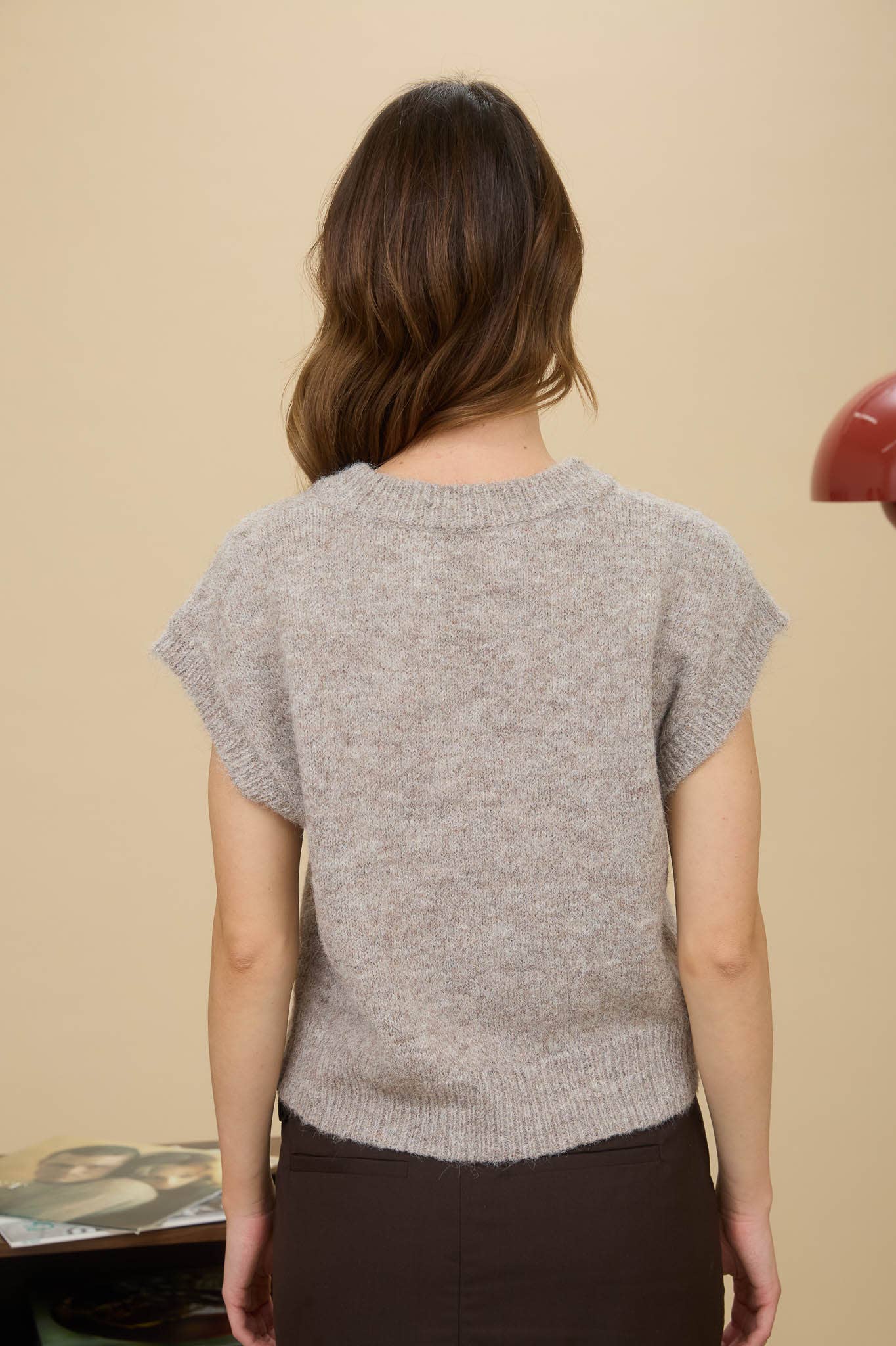 Argyle Pattern V Neck Sweater Vest