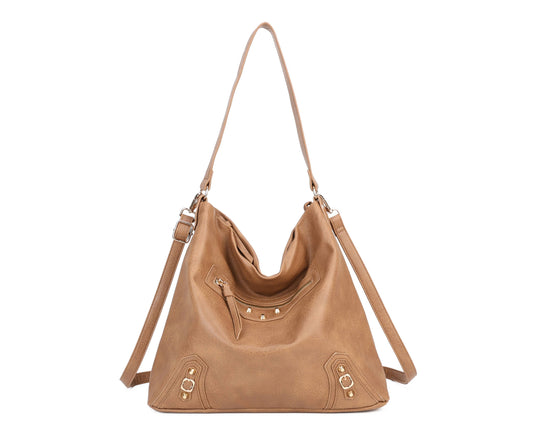 Soft Medium Big Size Mono Handle Hobo Bag
