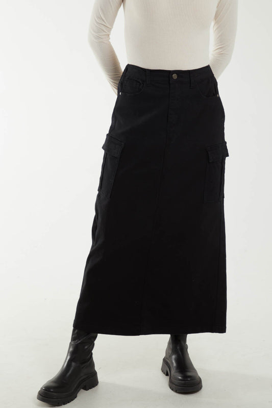 Cargo Pocket Maxi Skirt image 0
