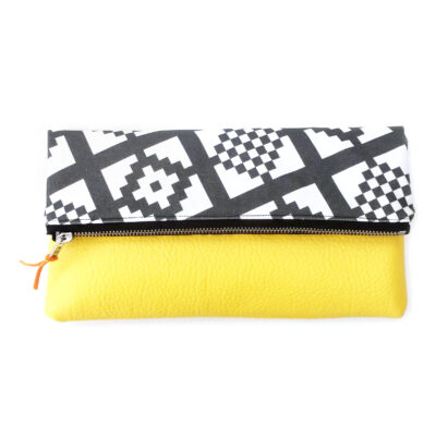 yellow small clutch