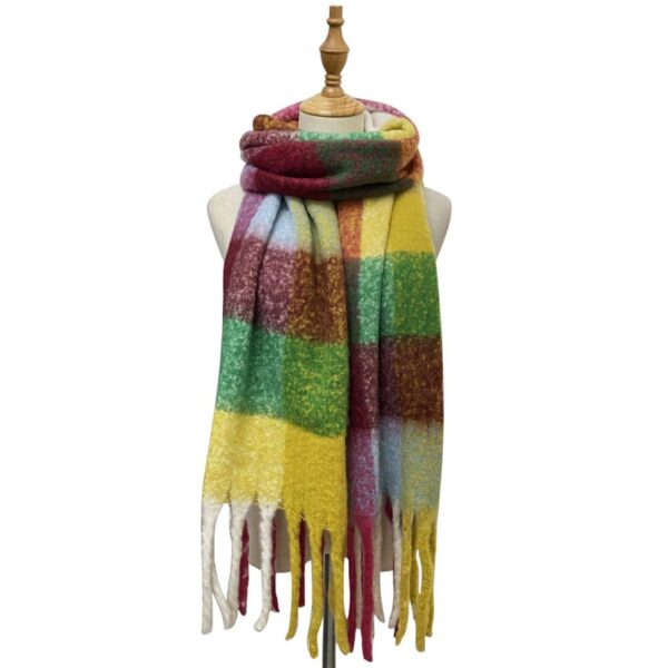 soft fuchsia blanket scarf